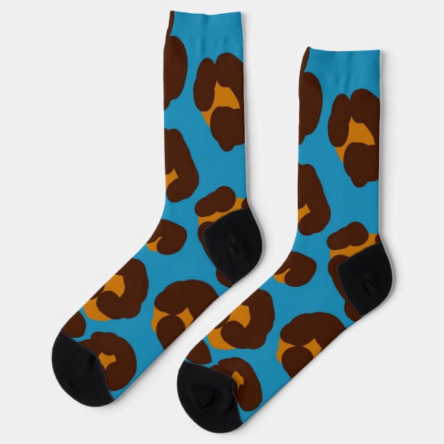 Animal print pattern socks (Left)