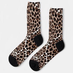Animal print pattern socks