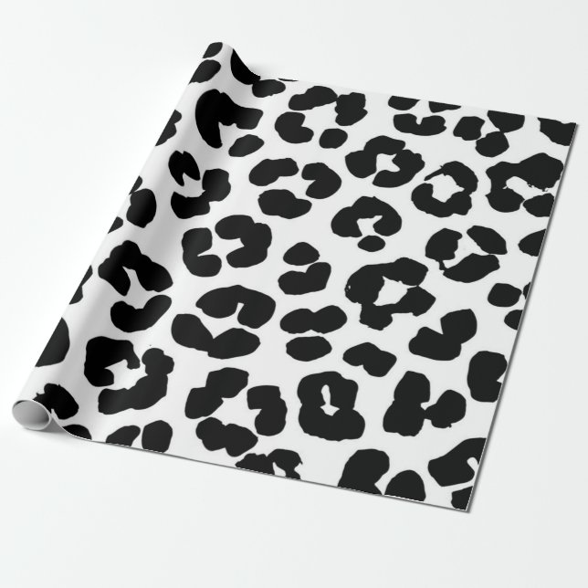 Animal print pattern wrapping paper (Unrolled)