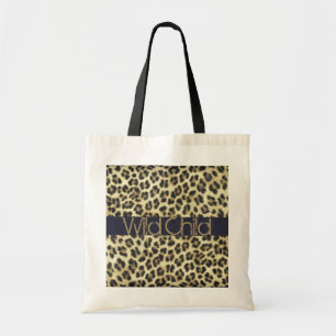 Animal Print Personalised Brown Leopard Tote Bag