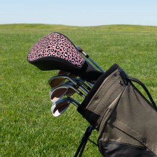 Animal Print, Pink Leopard, Cheetah Spots, Hearts Golf Head Cover