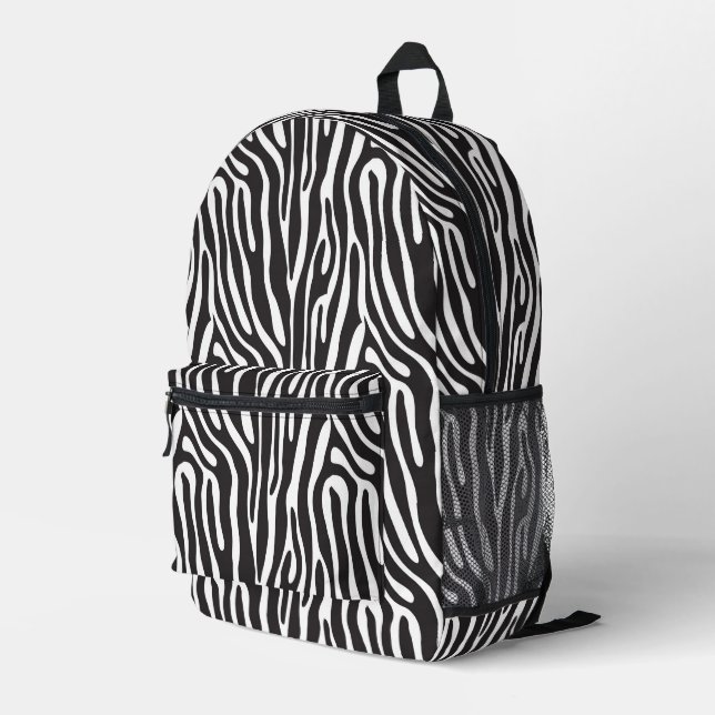 Animal Print Printed Backpack (Back Corner Right)