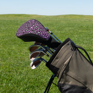 Animal Print, Purple Leopard, Cheetah Spots, Heart Golf Head Cover