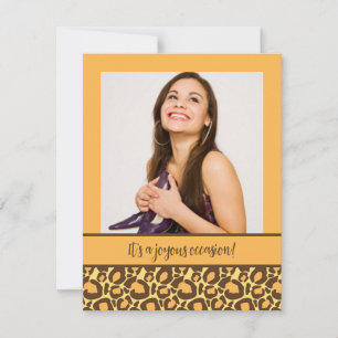 Animal Print Quinceanera Party Invitations