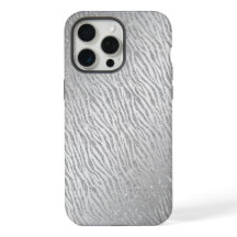 Animal Print Silver Glitter Glam