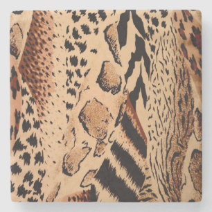 Animal Print Stone Coaster