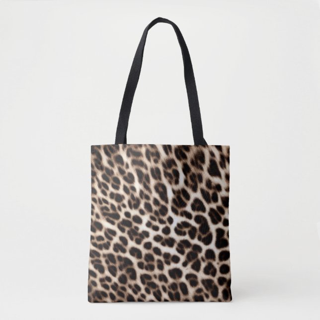 animal print texture fur skin cheetah leopard patt tote bag (Front)