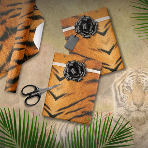 Animal Print Tiger Wrapping Paper