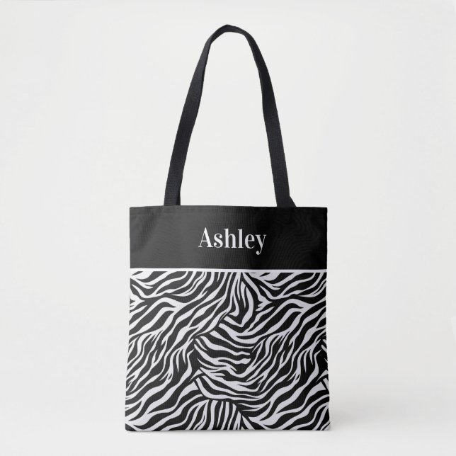 Animal Print Tote Bag (Front)