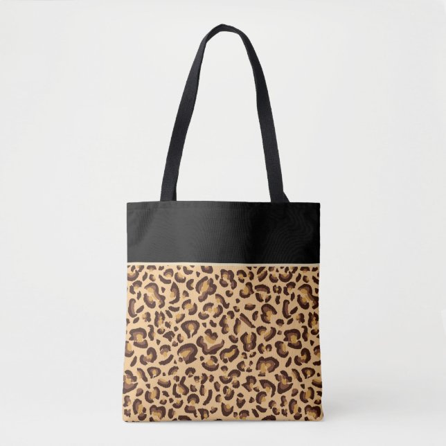 Animal Print Tote Bag (Front)
