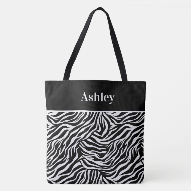 Animal Print Tote Bag (Front)