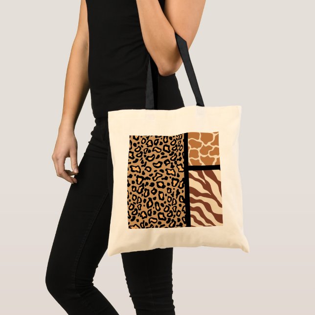 Animal Print Tote Bag (Front (Product))
