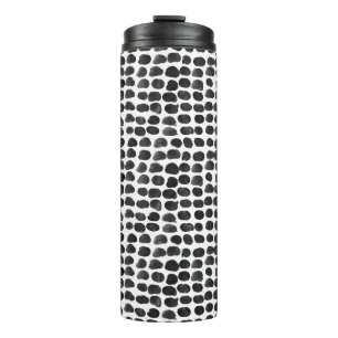 Animal print with dots seamless pattern thermal tumbler