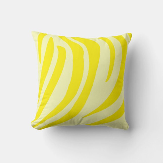 Animal print yellow pillow (Front)