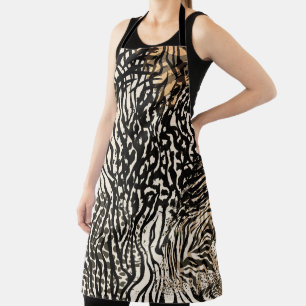Animal print zebra modern All-Over Print Apron