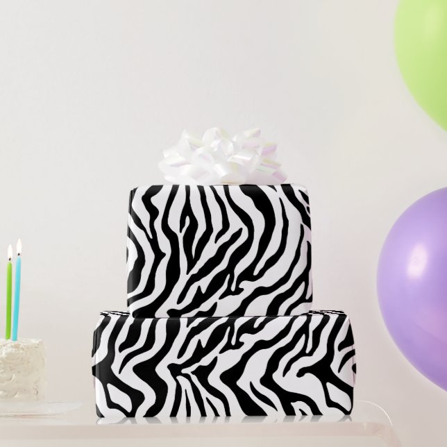 animal print zebra safari theme wrapping paper (Party Gifts)