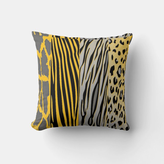  Animal Printed Zebra Stripe Pillow (Front)