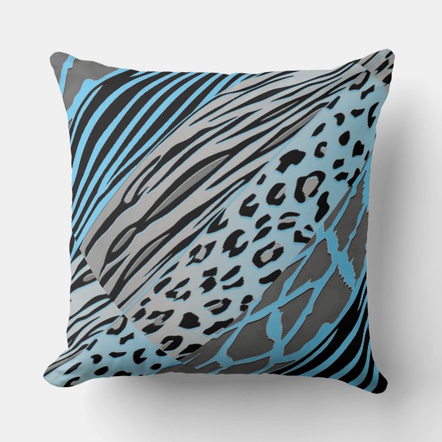   Animal Printed Zebra Stripe Pillow (Front)