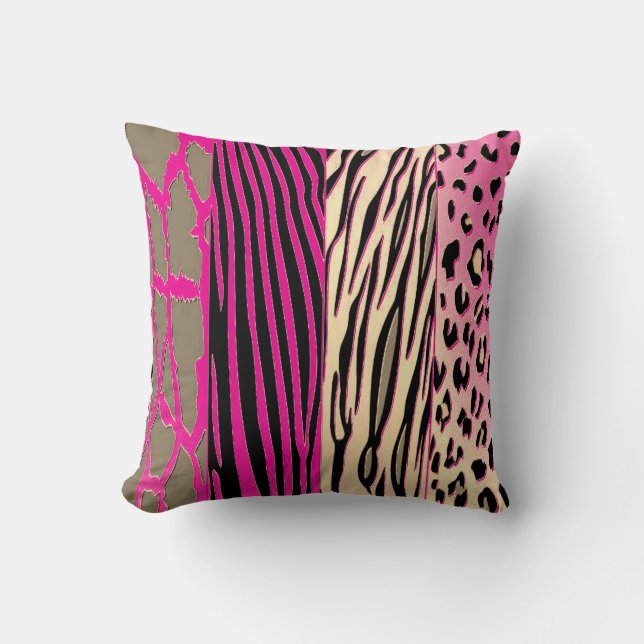  Animal Printed Zebra Stripe Pillow (Front)