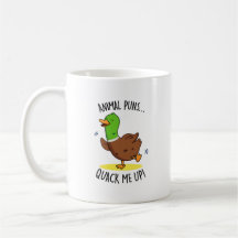 Animal Puns Quack Me Up Funny Duck Pun 