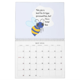 Animal puns: sad worker edition calendar