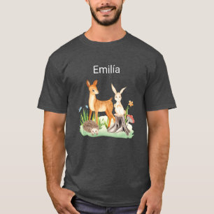 Animal rabbit hedgehog Emila family T-Shirt
