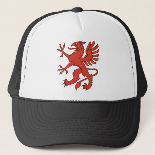 Animal Red Creature Dragon Wings Claws Tongue Trucker Hat