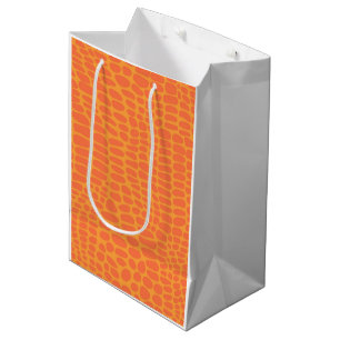 Animal Reptile Art Orange Fun Colourful Fun Medium Gift Bag