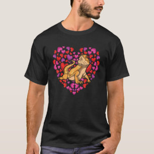 Animal Reptile Keeper Heart Lizard Pet Bearded Dr T-Shirt