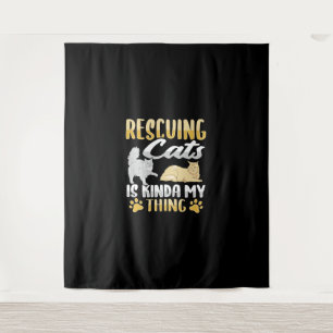 Animal Rescue Cat Rescue Cat Rescuer Tapestry