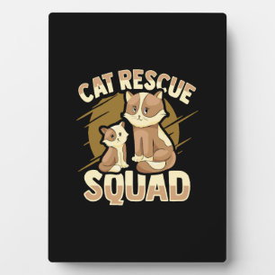 Animal Rescue Cat Rescue Design for a Cat Rescuer Plaque