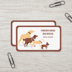 Animal Rescue Dogs Business Card