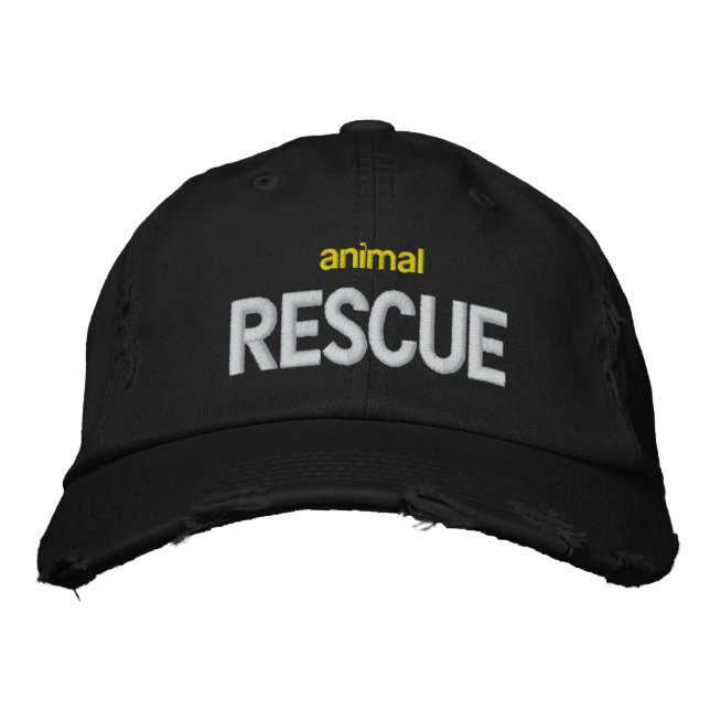 animal RESCUE Embroidered Hat (Front)