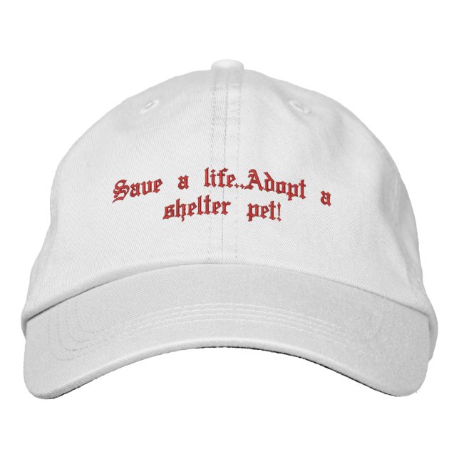 Animal rescue embroidered hat (Front)