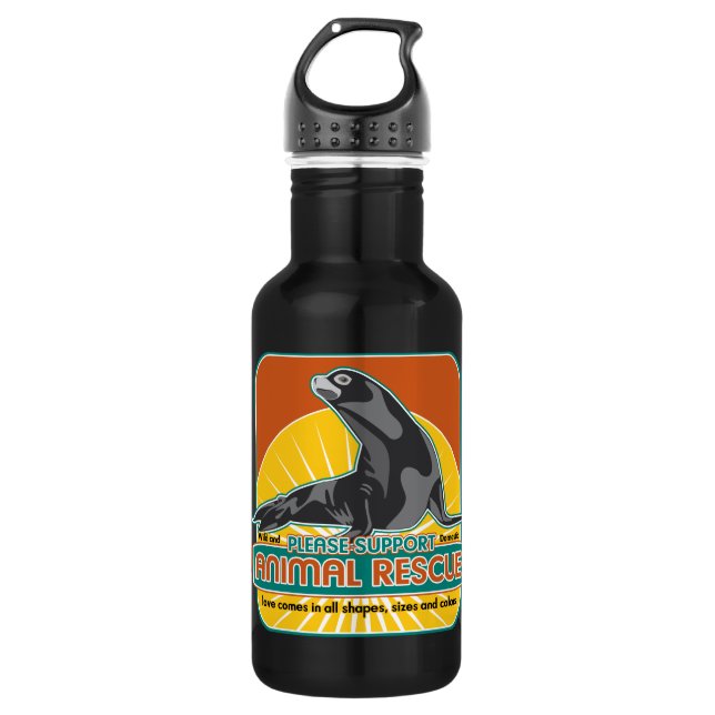 Animal Rescue Fur Seal 532 Ml Water Bottle (Front)