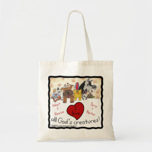 Animal Rescue-I love All God’s Creatures Tote Bag