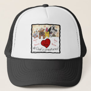 Animal Rescue-I love All God’s Creatures Trucker Hat
