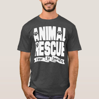 Animal Rescue Outfit Volunter Shelter Staff Animal T-Shirt