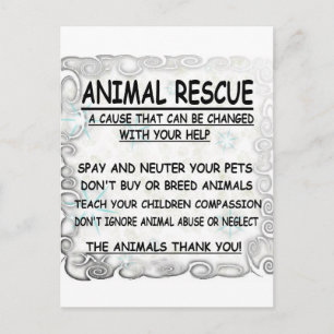 Animal Rescue Postcard