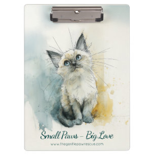 Animal Rescue Shelter Paper Organizer Clipboard