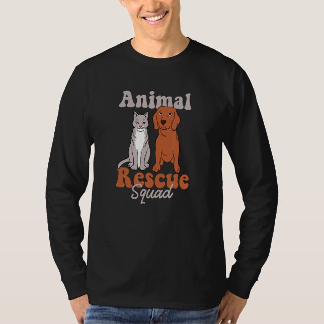 Animal Rescue Squad Save Cute Animals T-Shirt (Front)