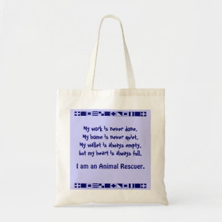Animal rescuer tote bag