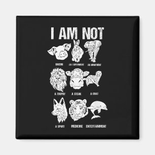 Animal Rights Animal Protection Go Vegan Magnet