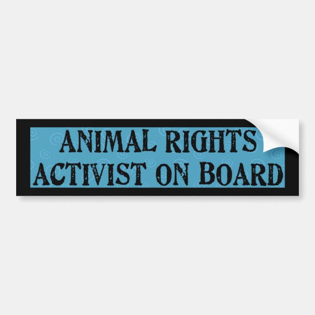 Animal Rights Bumper Sticker (Front)