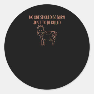 Animal Rights Classic Round Sticker