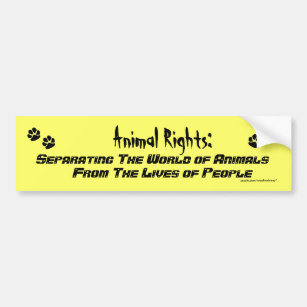 Animal Rights Definition Bumper Sticker