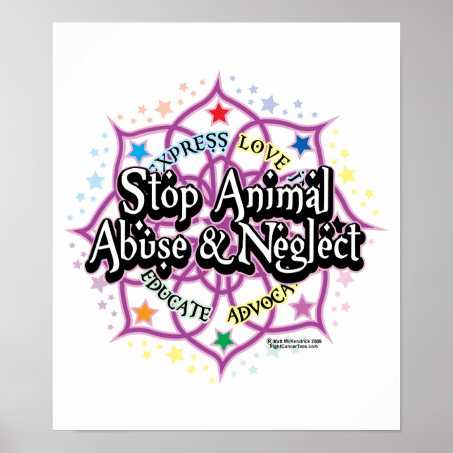 Animal Rights Lotus Poster (Front)