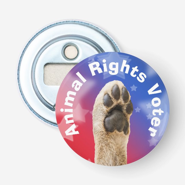 Animal Rights Voter Bottle Opener (Front)