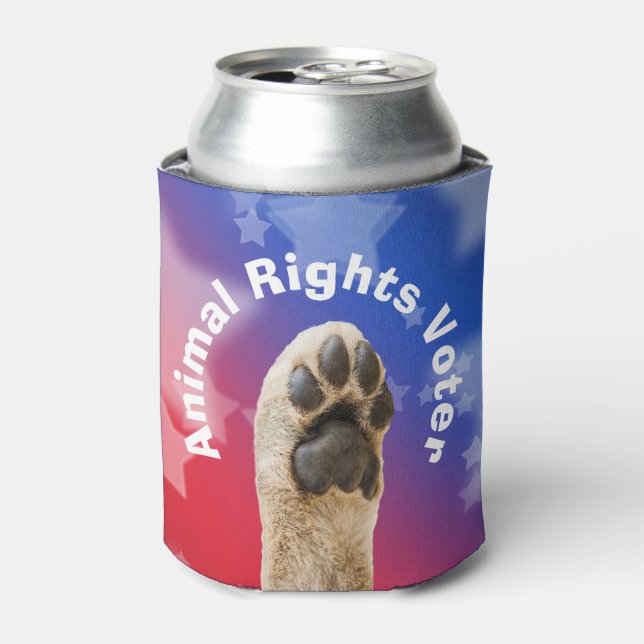Animal Rights Voter Can Cooler (Can Front)