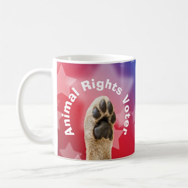 Animal Rights Voter Coffee Mug (Left)